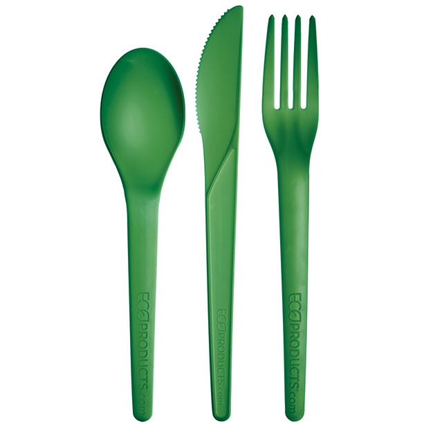 Eco Products Plantware® High-Heat Compostable Green Dining Utensils